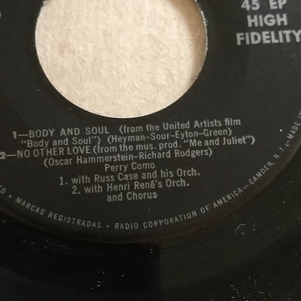 Vintage RCA Perry Como 45 RPM - Picture 6 of 6
